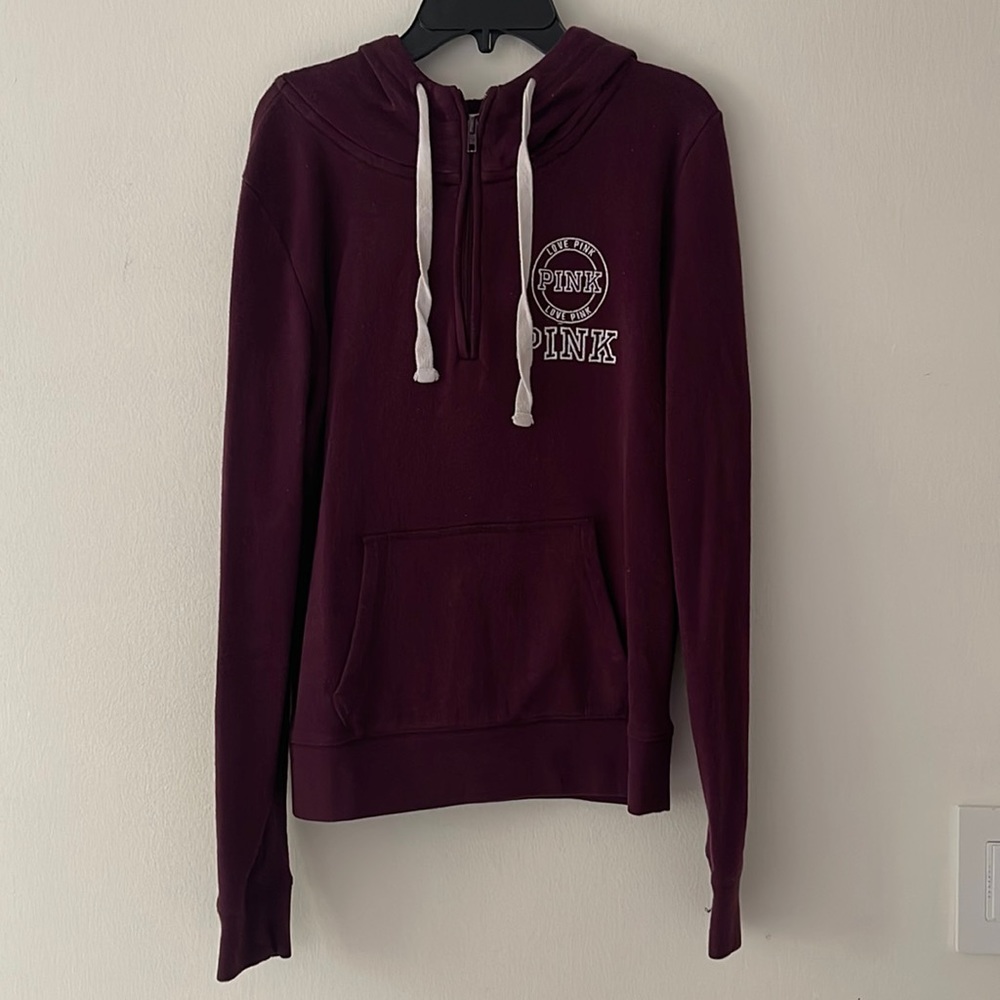 PINK Quarter Zip w/ Hood